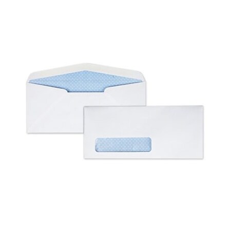 Quality Park QualityPrk, WINDOW ENVELOPE, #10, BANKERS FLAP, GUMMED CLOSURE, 4.13 X 9.5, WHITE, 500PK 21412